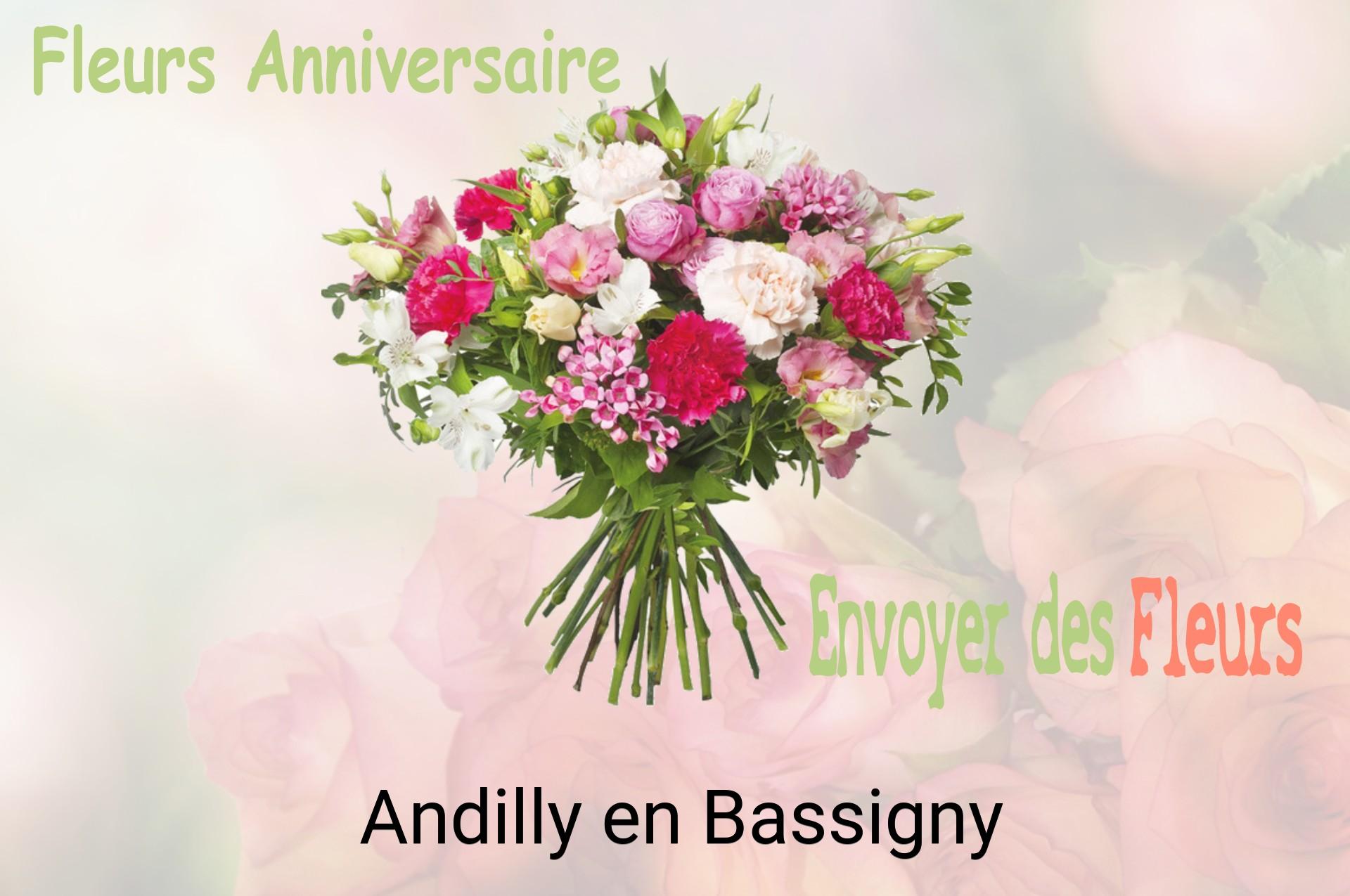 Bouquet de fleurs d’anniversaire livré à Andilly-en-Bassigny